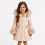 Bimbalo - Fur Hood & Cuff Traditional Coat - Tan