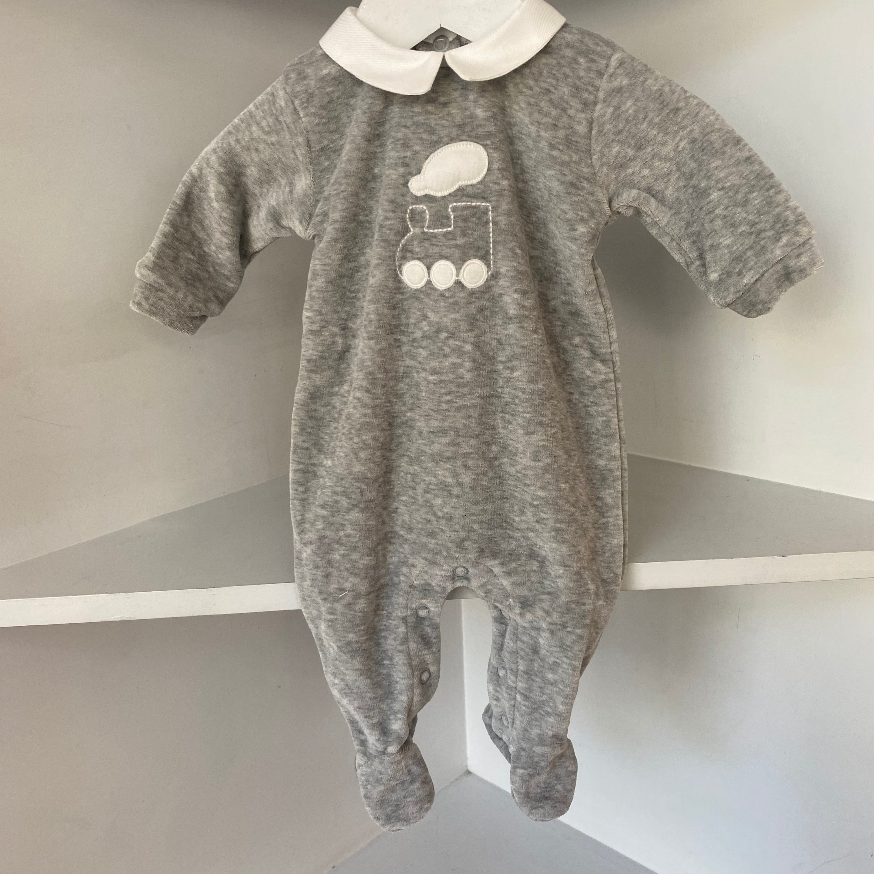 Coccode -  Train Babygrow - Grey