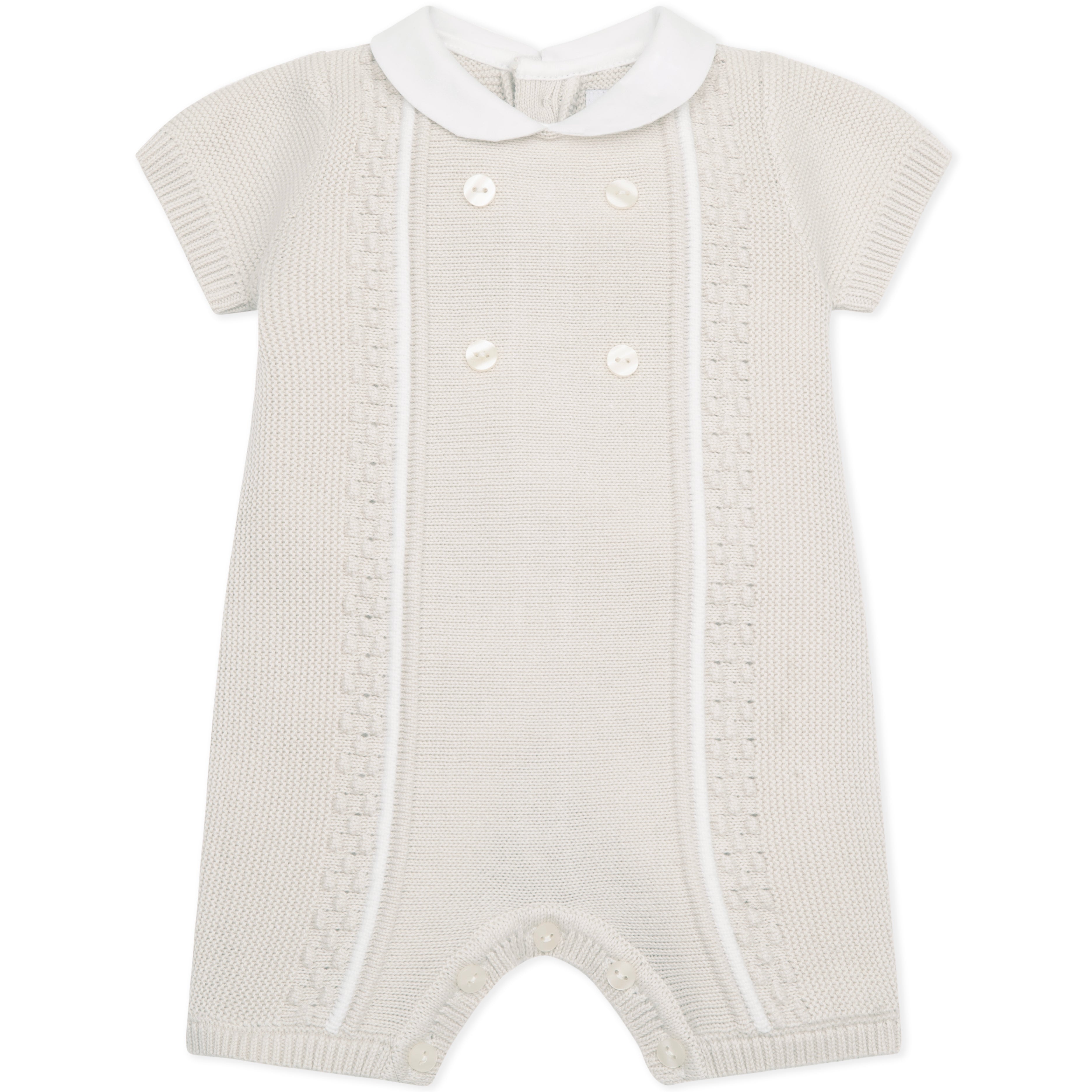 Emile Et Rose - Java Knitted Romper  - Stone