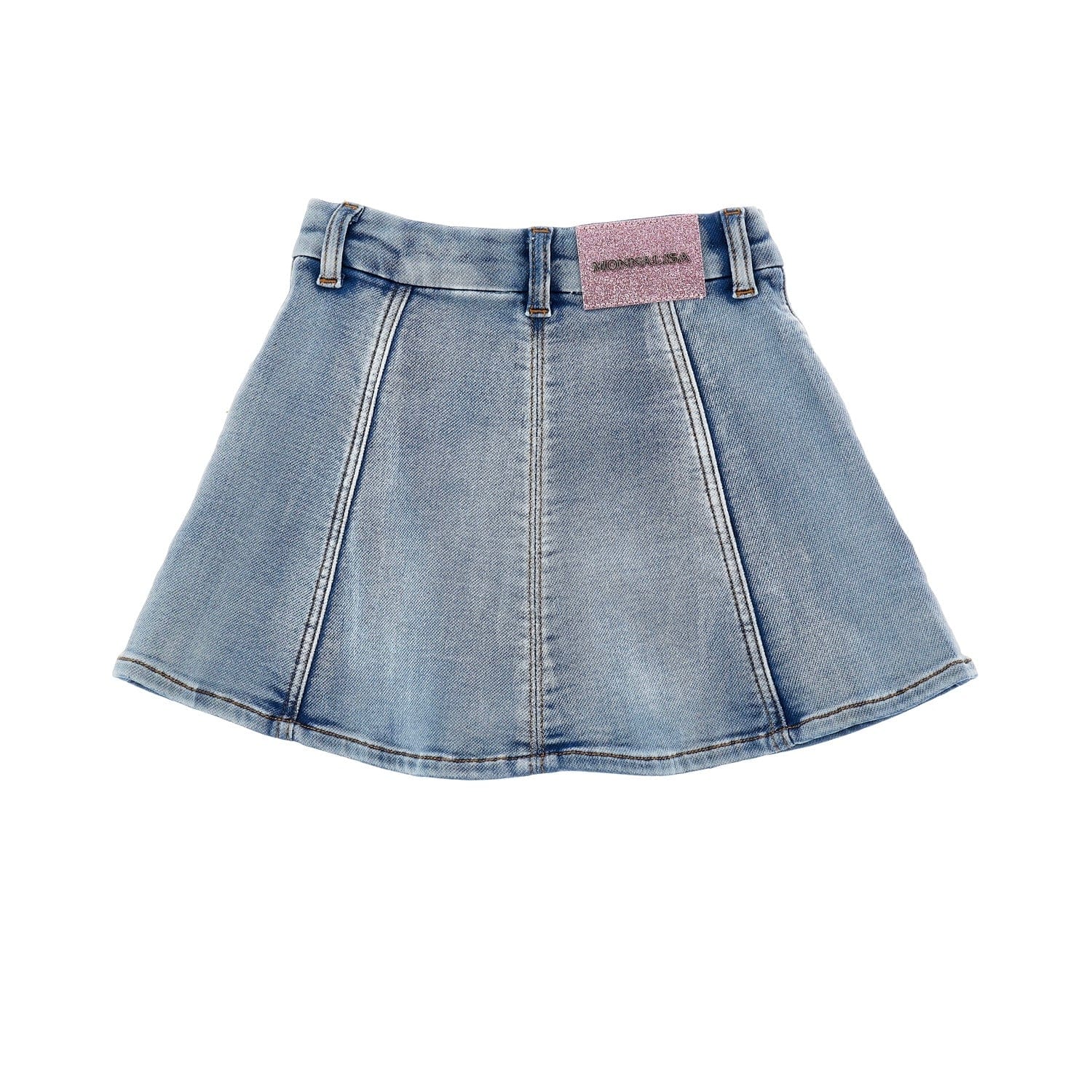 MONNALISA -  Be Free Top & Denim Short Set - Lilac