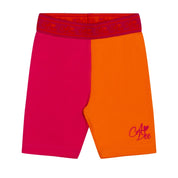 A DEE - Marnie Bold Hearts Colour Block Cycling Short Set - Hot Pink