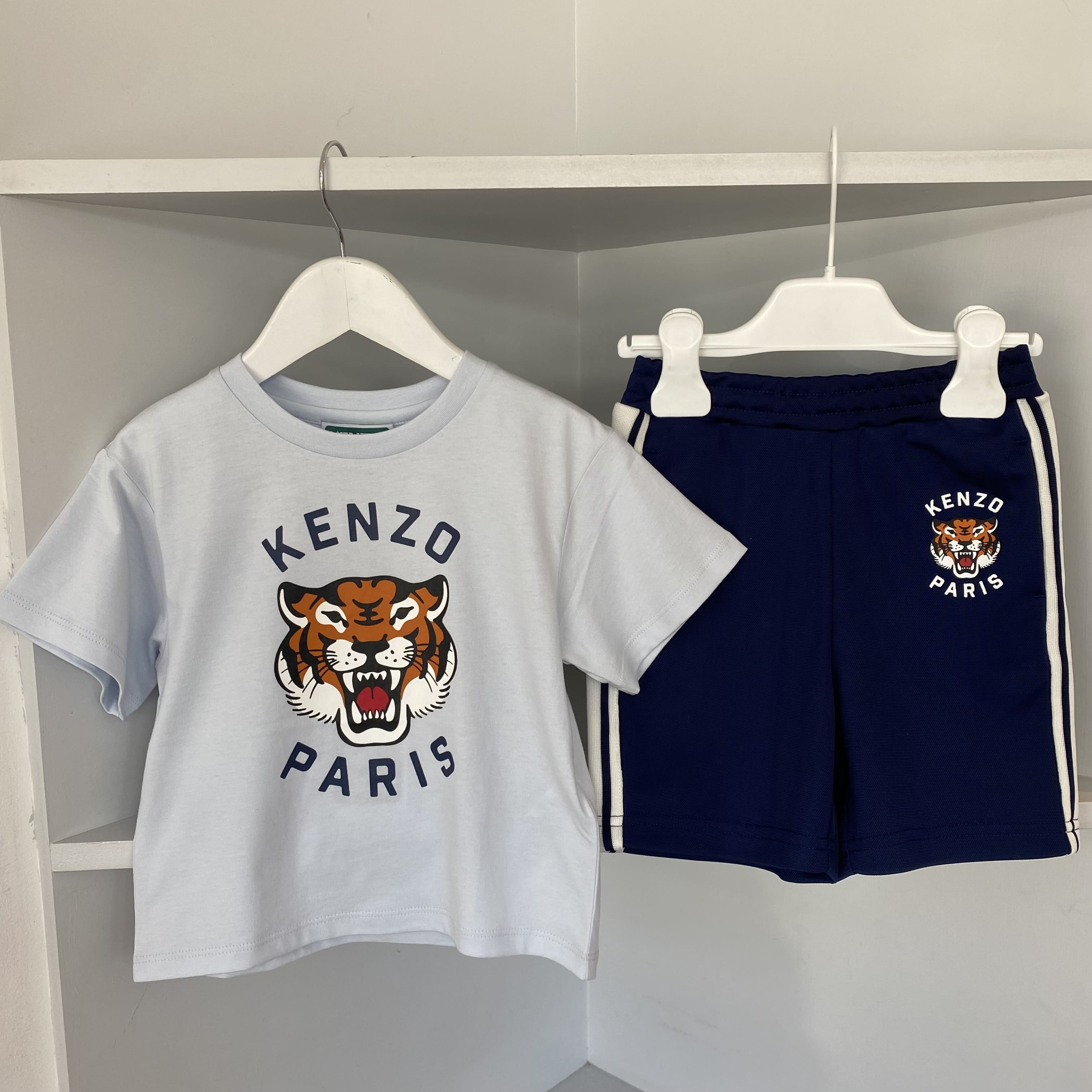 KENZO - Tiger Short Set - Pale Blue