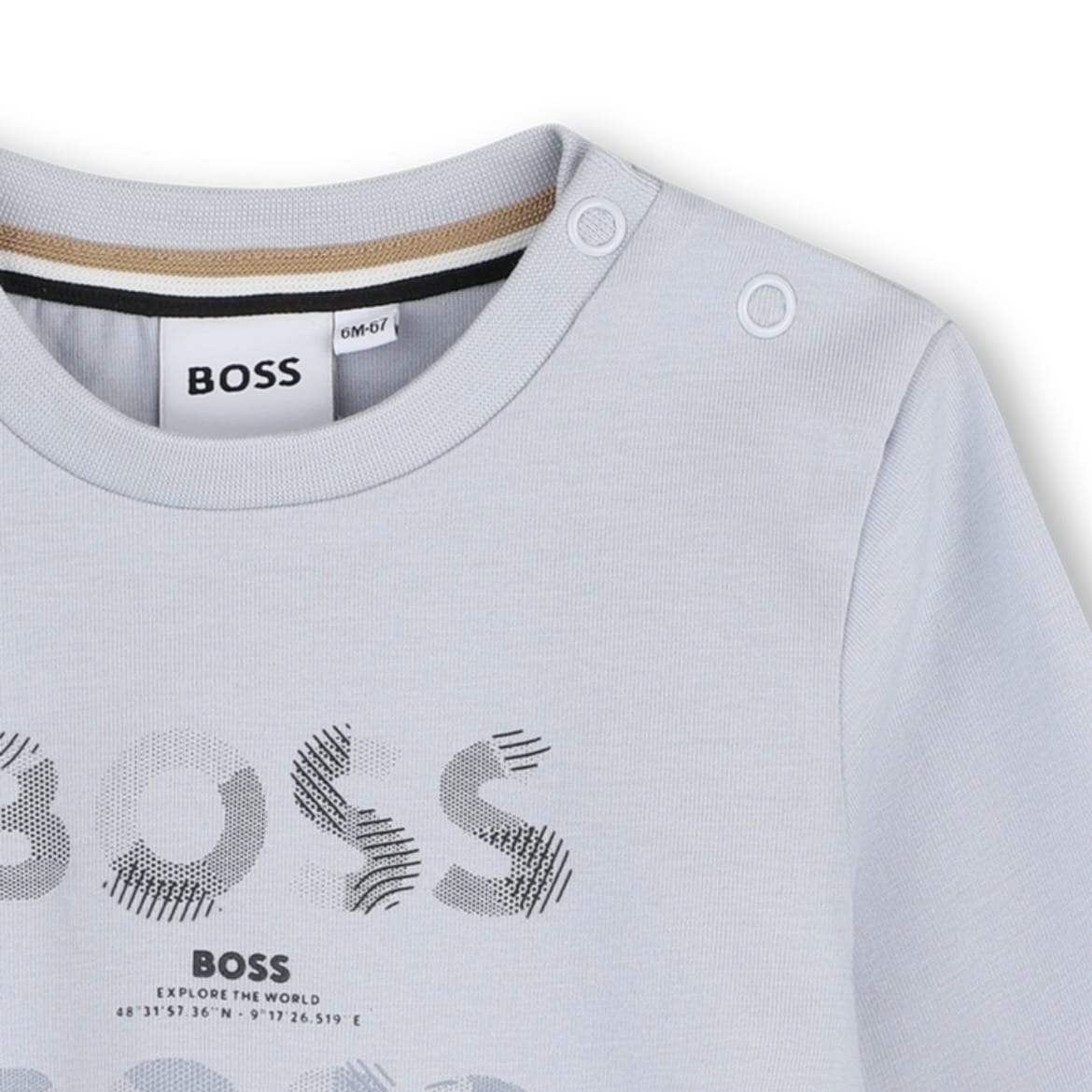 BOSS - Toddler Logo Long Sleeve T-Shirt -  Blue