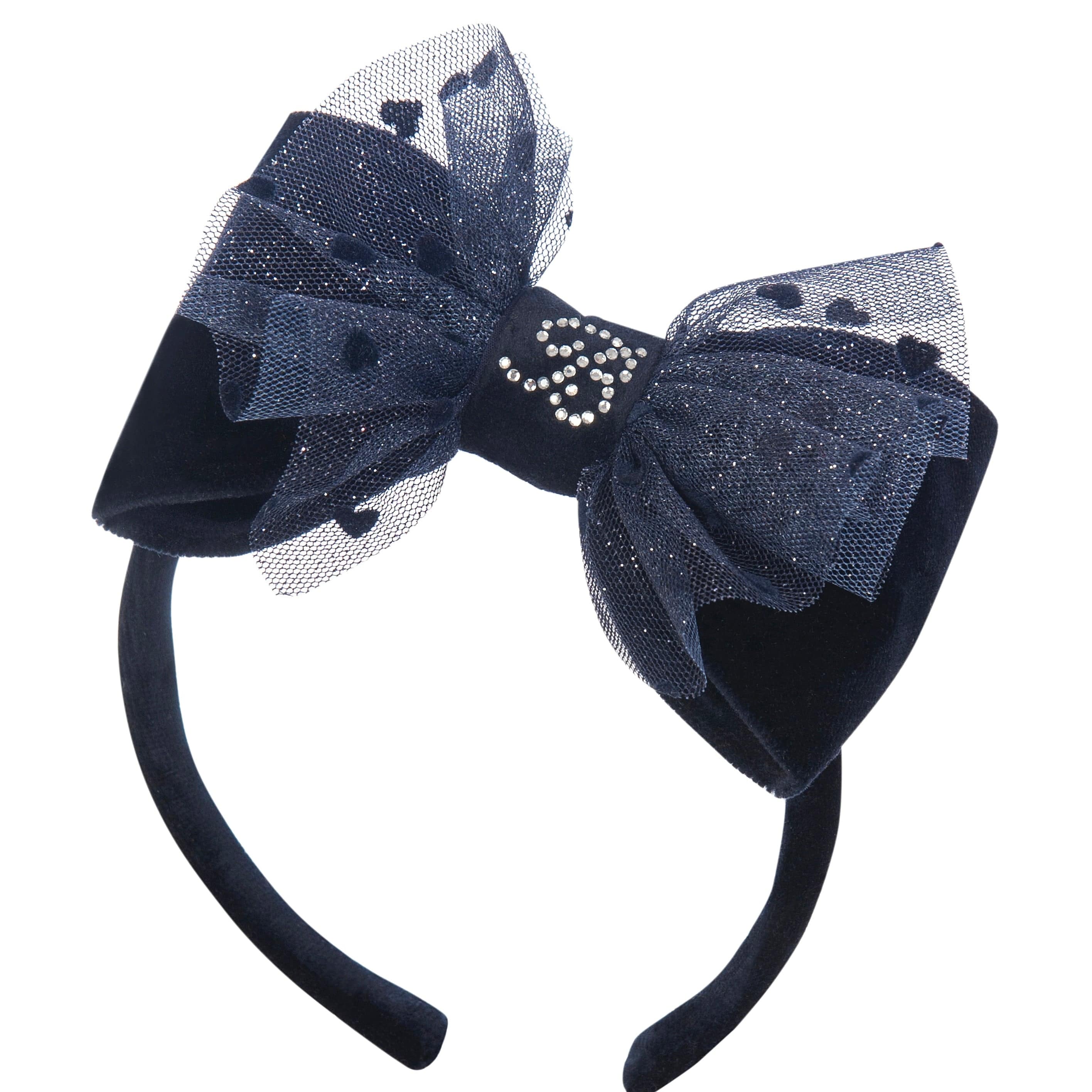 BALLOON CHIC - Velvet Hairband - Navy