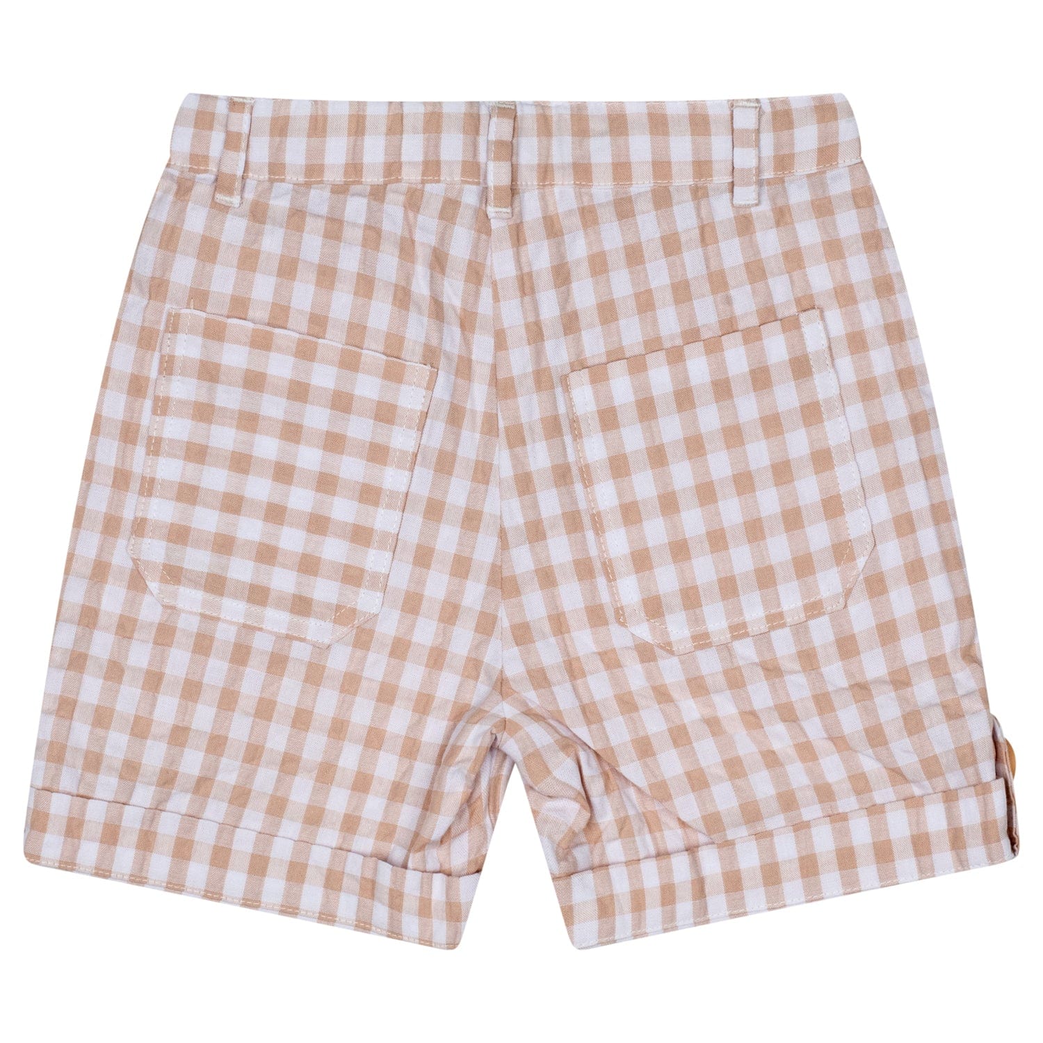 MITCH & SON - Tate Sandy Shores Gingham Polo Set - Sand