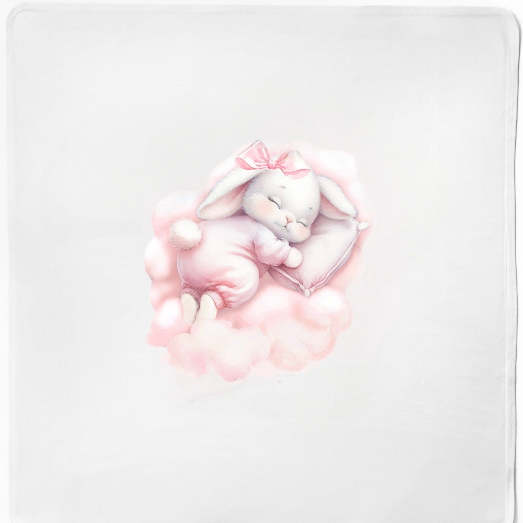 FIRST BABY - Bunny Swaddle Blanket - Pink
