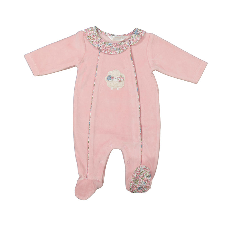 MAYORAL - Sheep Babygrow - Blush