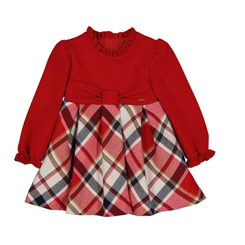 MAYORAL - Plaid Dress - Red