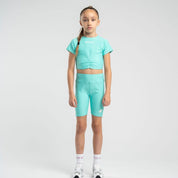 BONINI BY A DEE - Ruched T-Shirt & Cycling Shorts Aspire - Bold Mint