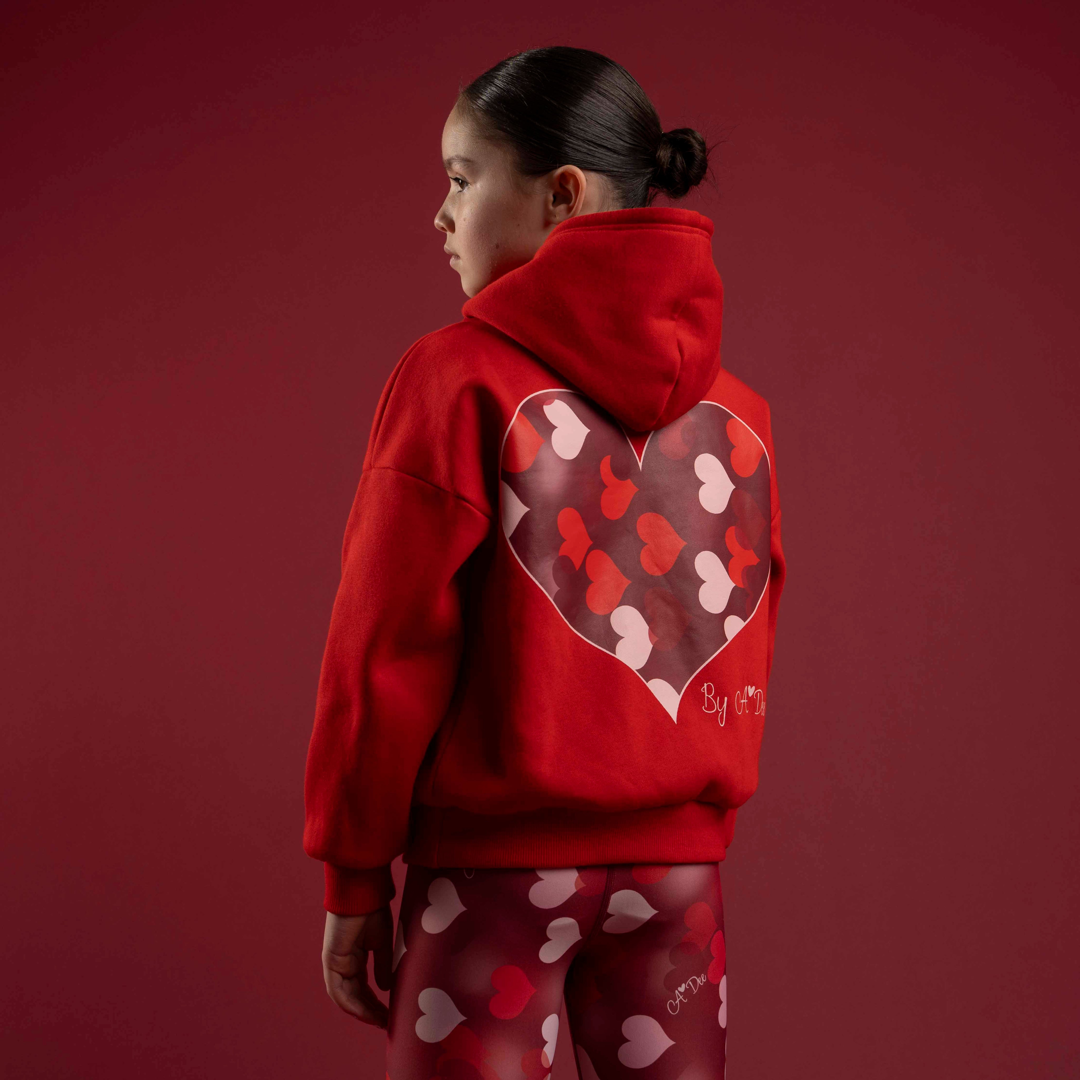 BONINI BY A DEE - Sparkle Oversized Hoodie - Red