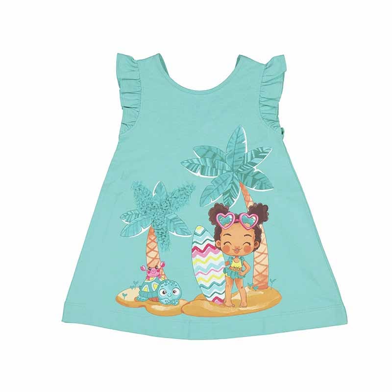 MAYORAL - Surf Girl Dress - Aqua