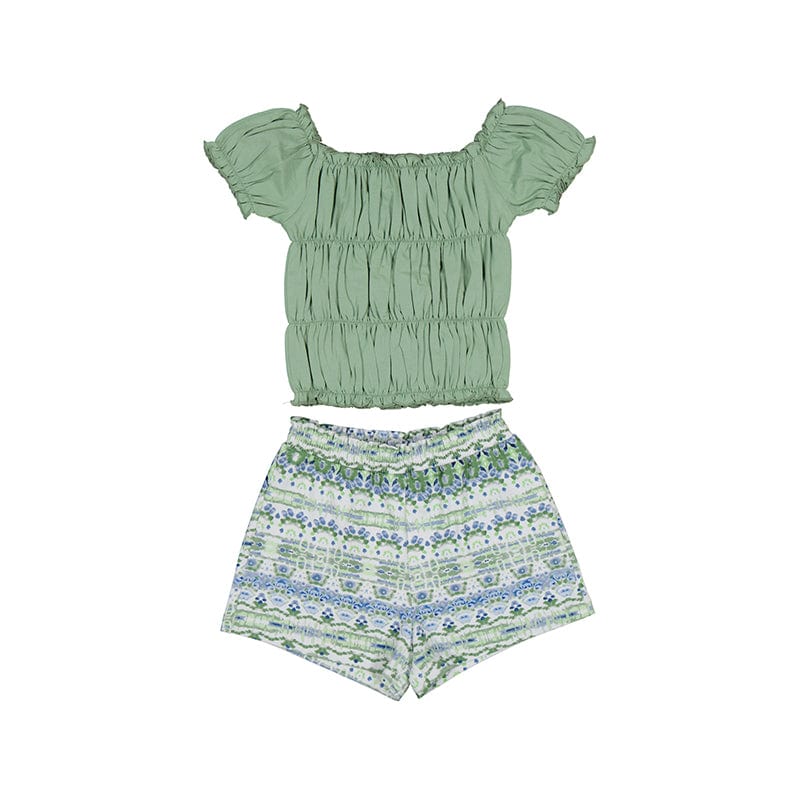 MAYORAL - Printed Short Set - Sage