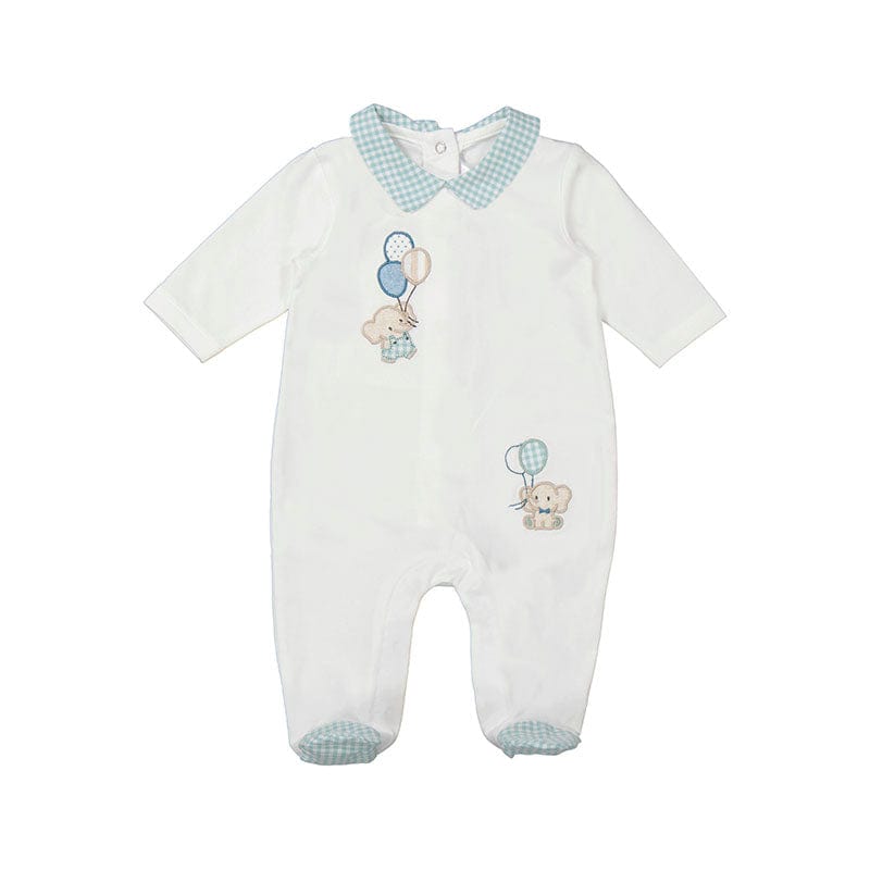 MAYORAL - Elephant Babygrow - White