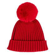 MITCH & SON - Brooks Knitted Pom Pom Hat - Chilli Red