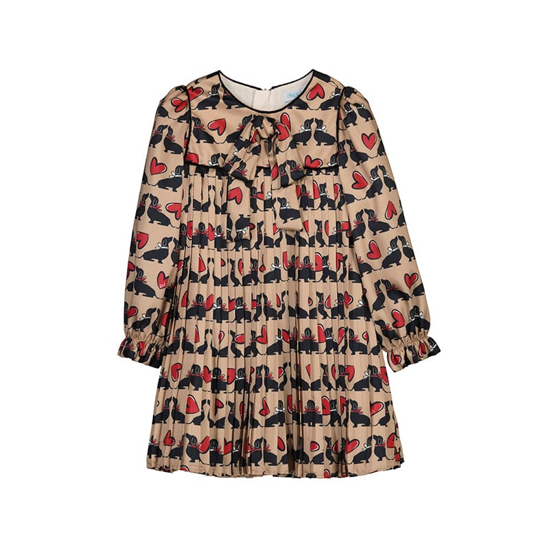 ABEL & LULA - Printed Dress - Camel