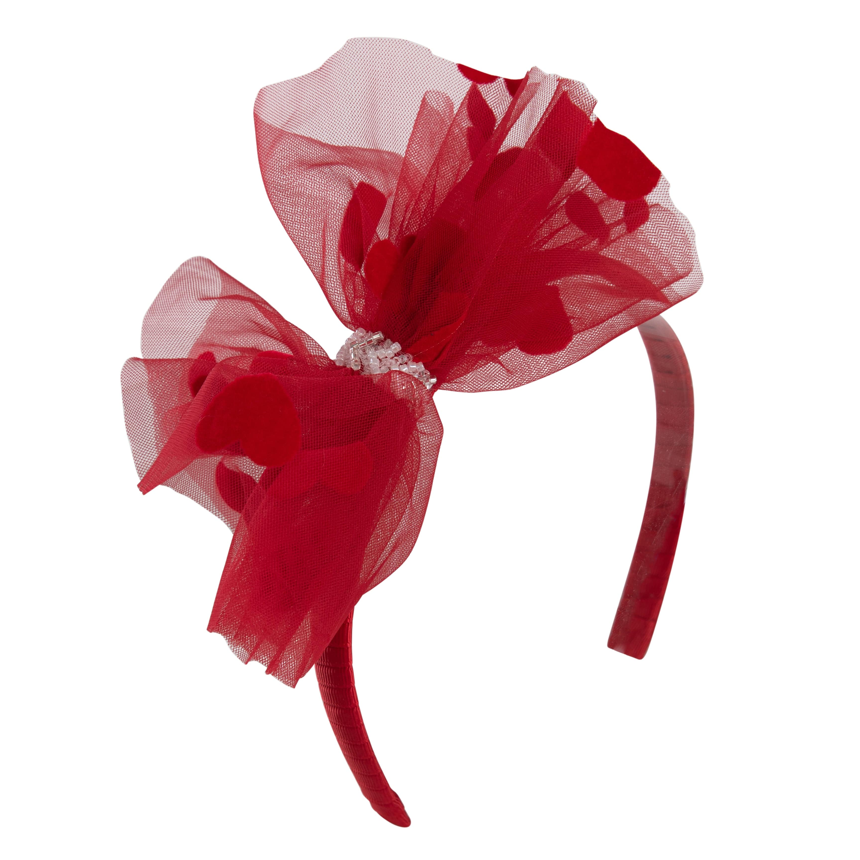 Daga - Follow My Heart Tutu Heart Hairband - Red