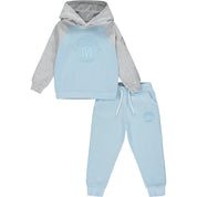 MITCH & SON -  Nathan Hoody M Logo Tracksuit - Sky Blue