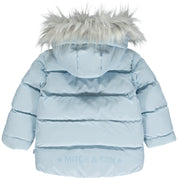 MITCH & SON - Niko Faux Fur Padded Jacket - Sky Blue