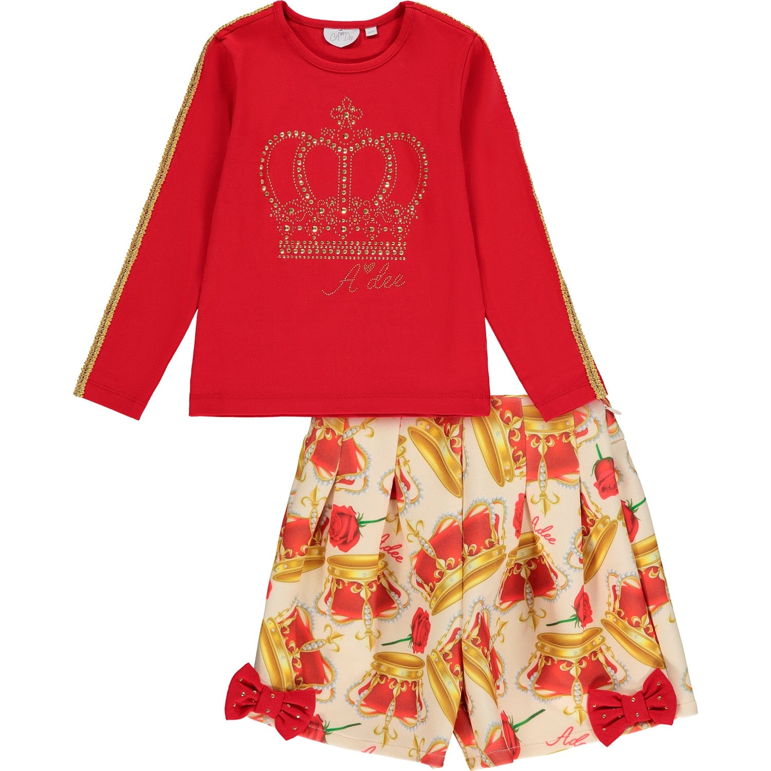 A DEE - A Dee Queen Charlotte Crown Short Set - Red