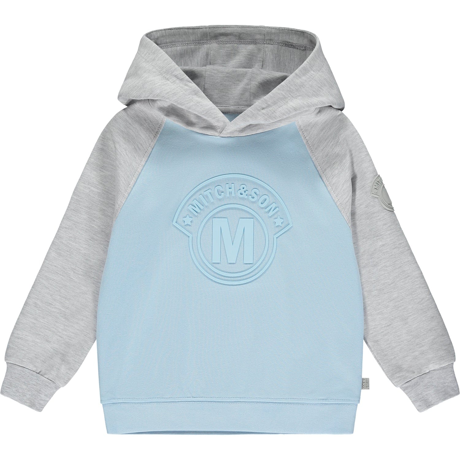 MITCH & SON -  Nathan Hoody M Logo Tracksuit - Sky Blue