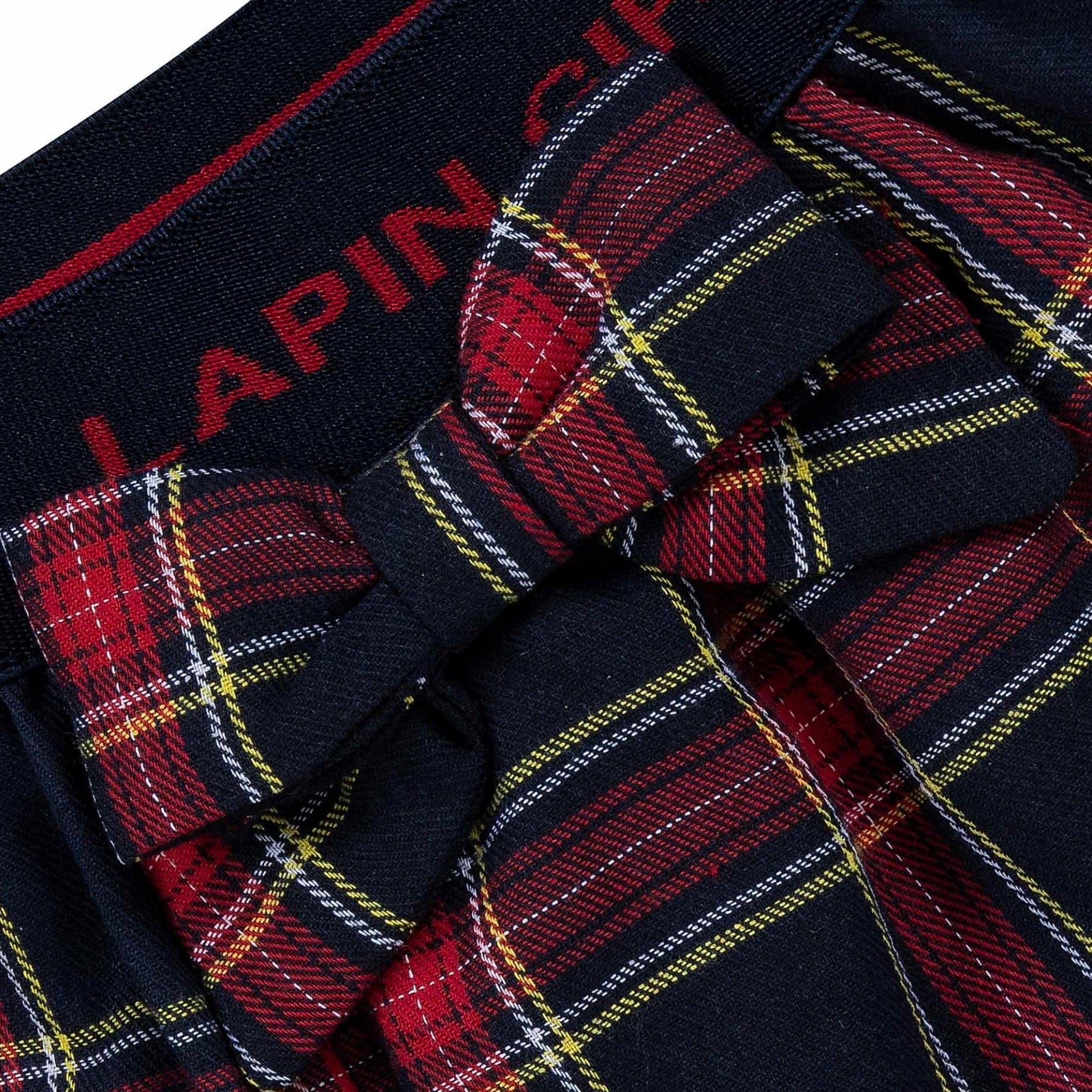 LAPIN HOUSE - Rabbit Tartan Short Set - Red