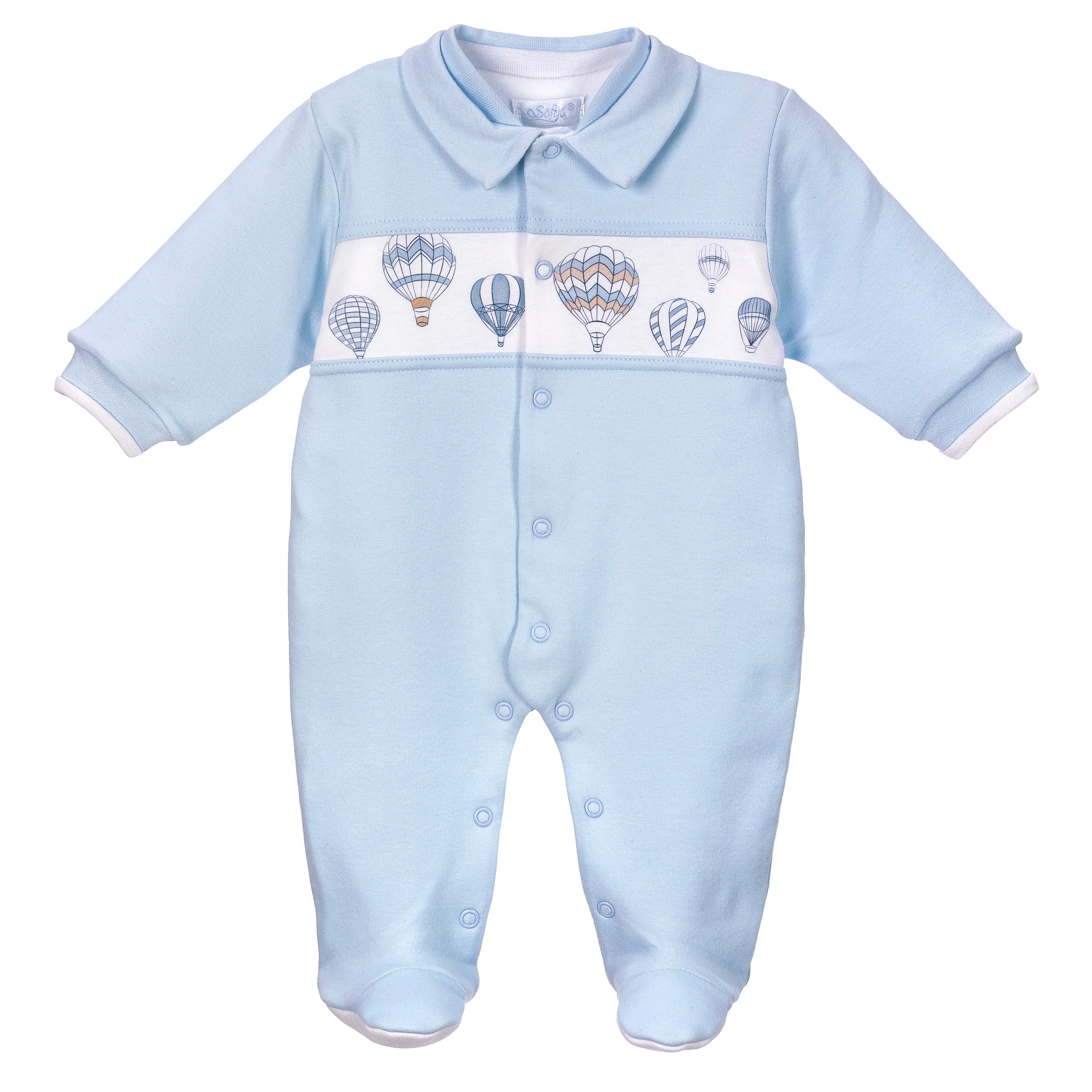 SOFIJA - Pajac Olek Niebieski Padded Babygrow - Blue