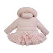 LITTLE A - Check Me Out Elsa Faux Fur Padded Trim Jacket - Pink