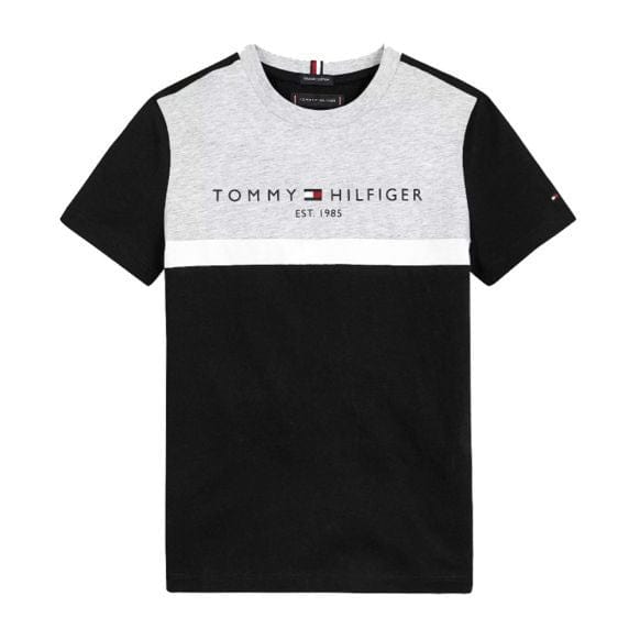 TOMMY HILFIGER - Colour Block Tee - Black