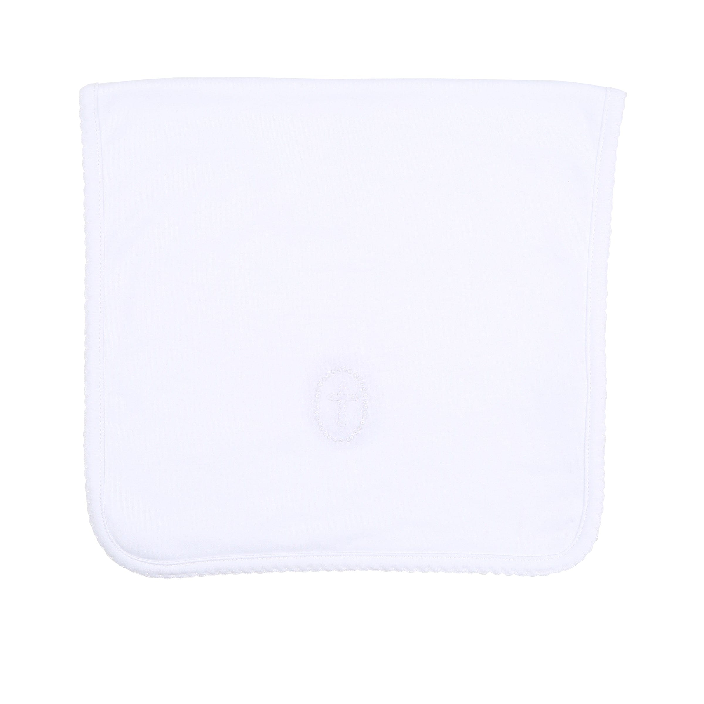 MAGNOLIA BABY - Blessed Burp Cloth - White