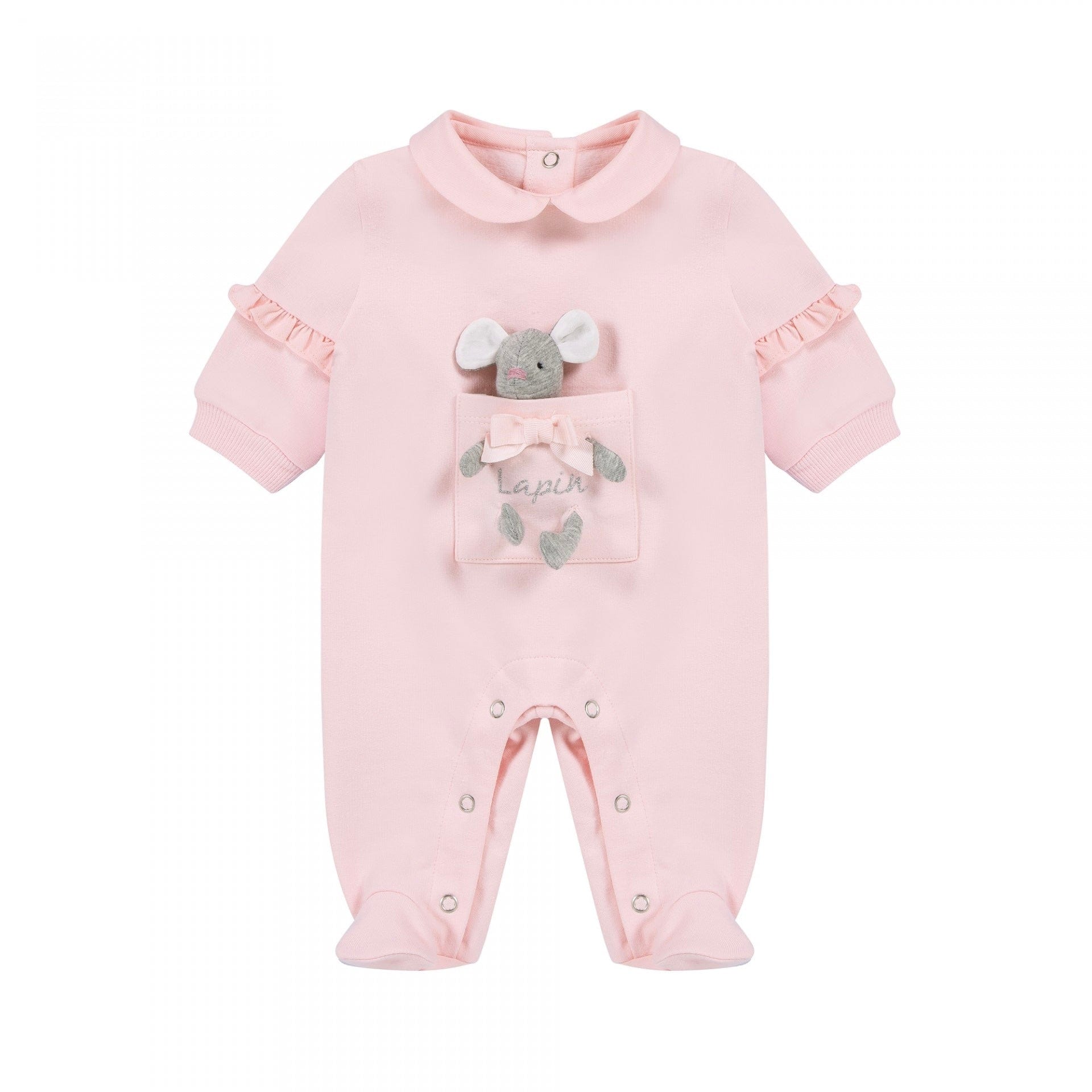 LAPIN HOUSE - Mouse Teddy Babygrow - Pink