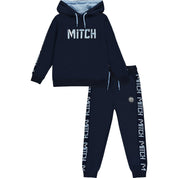 MITCH - Hamilton Hooded Tape Tracksuit - Blue Navy