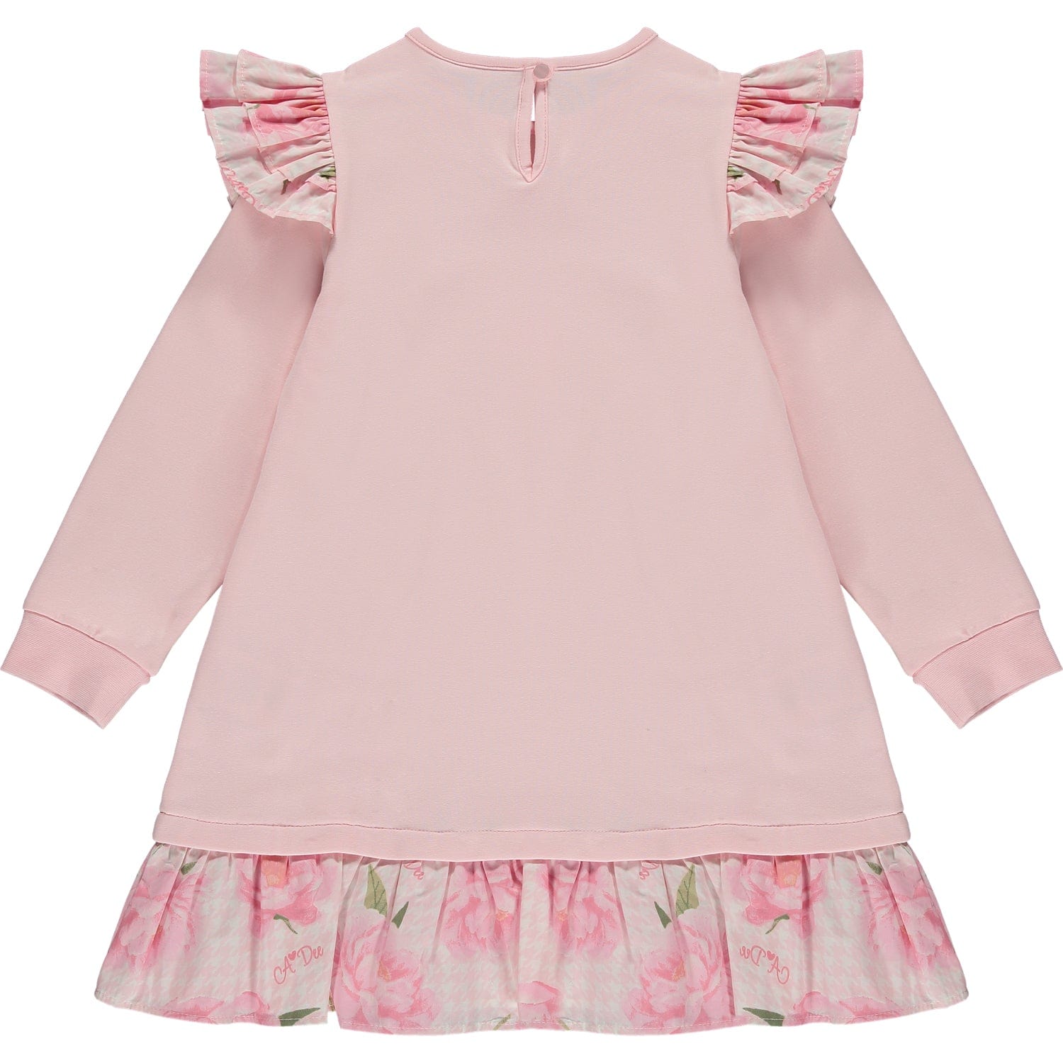 A DEE - Peony Dreams Anastasia Frill Sweat Dress - Pale Pink