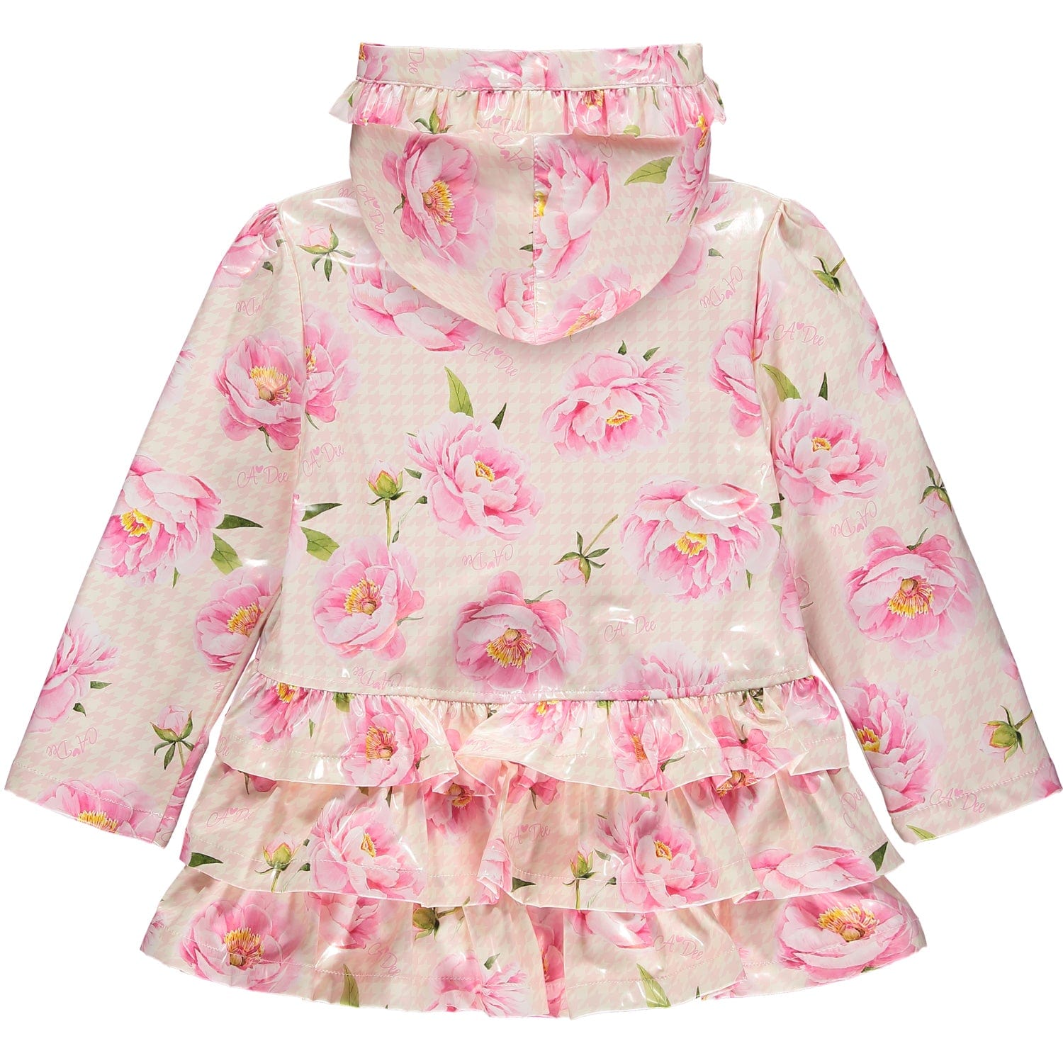 A DEE - Peony Dreams Anna Peony Print Raincoat - Pink