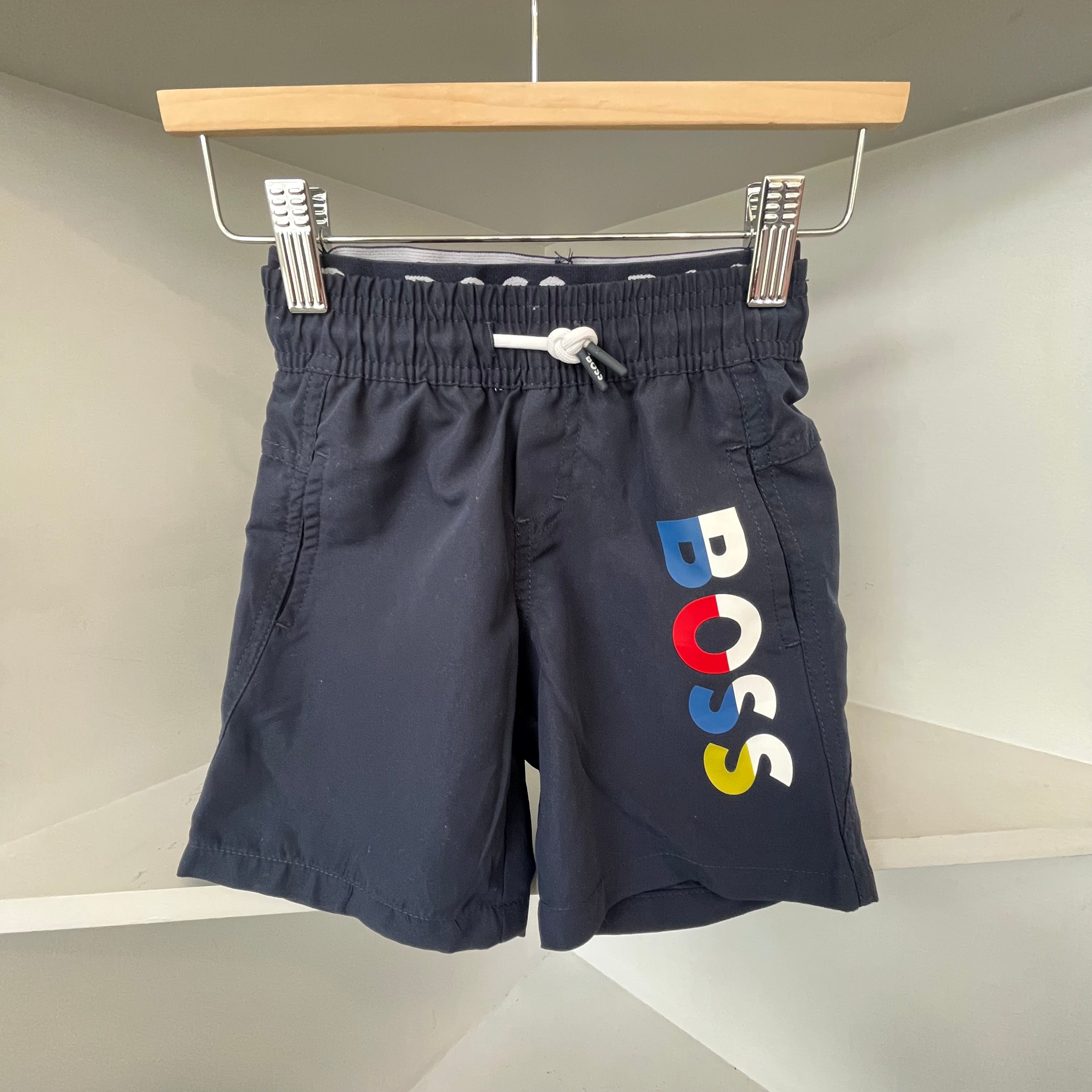 HUGO BOSS - Logo Band Swim Short  - Navy