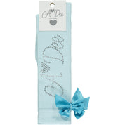 A DEE - Mr Unicorn Dawn Diamanté Logo Knee High Socks - Aqua