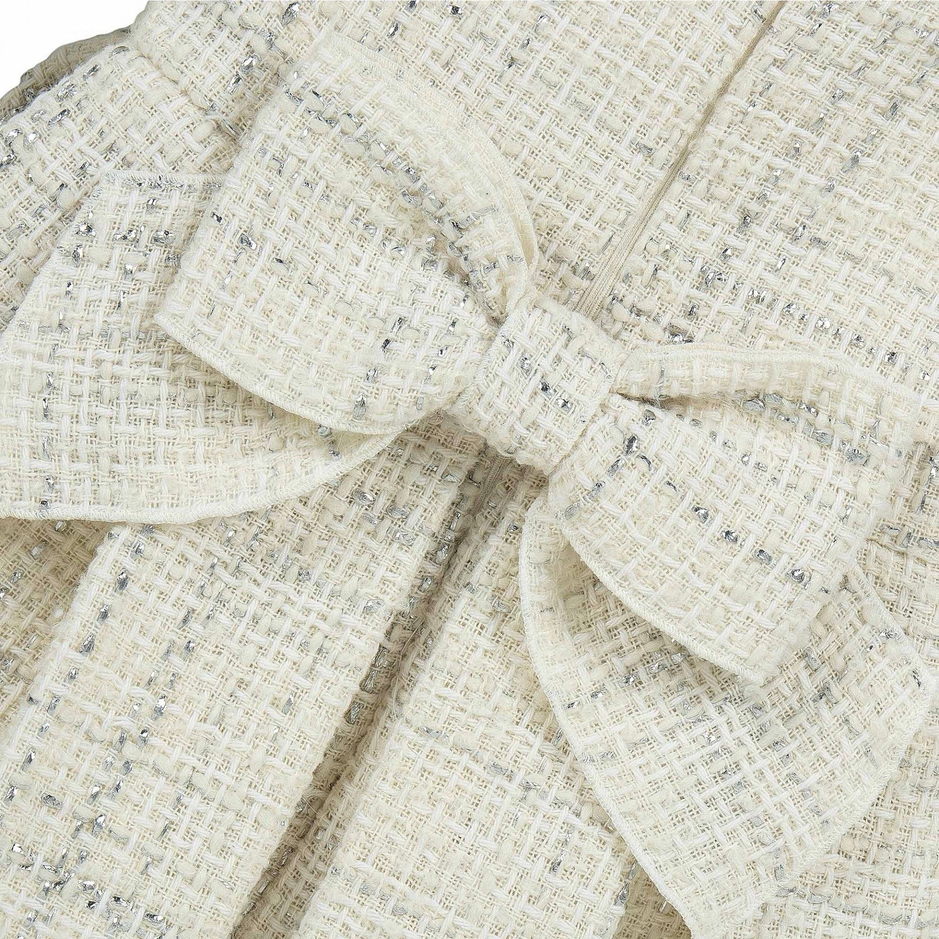 LAPIN HOUSE - Tweed Blouse Dress - Cream