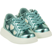 A DEE - Mr Unicorn Queeny Chunky Heart Trainers - Aqua