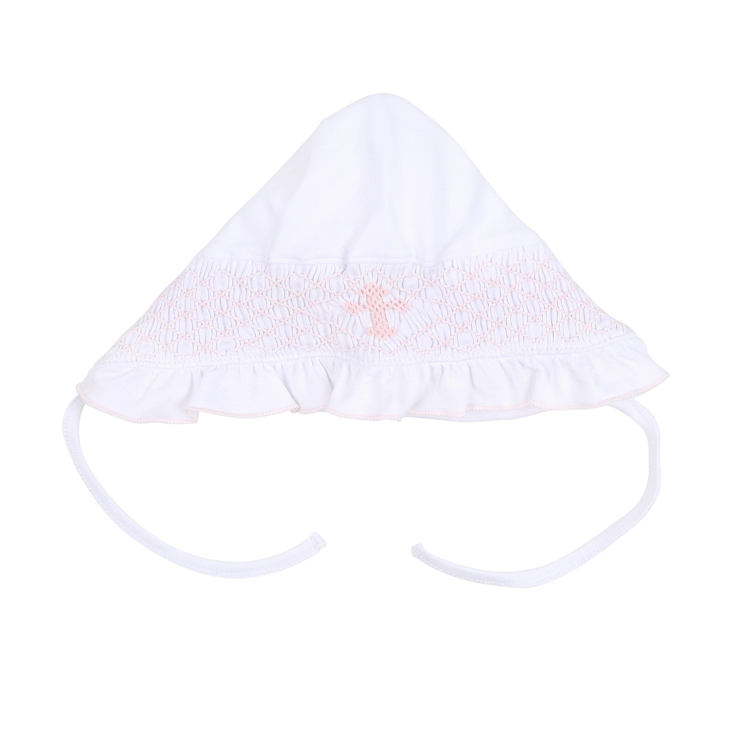 MAGNOLIA BABY - Blessed Smocked Bonnet - Pink