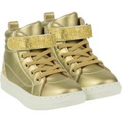 A DEE -  Baroque Love Glitzy Glitter High Top - Gold