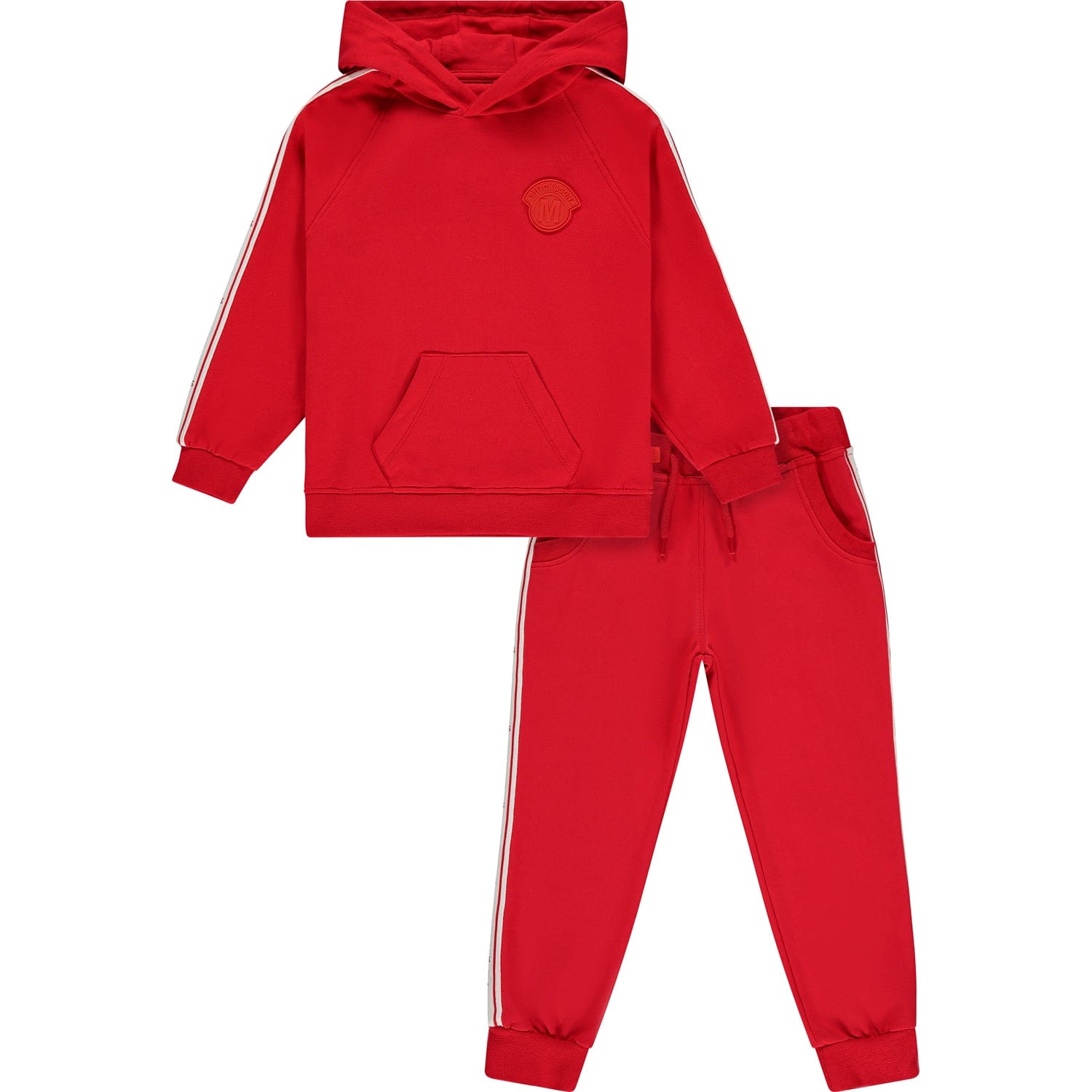 MITCH & SON -  Omar Hooded Signature Tracksuit - Red