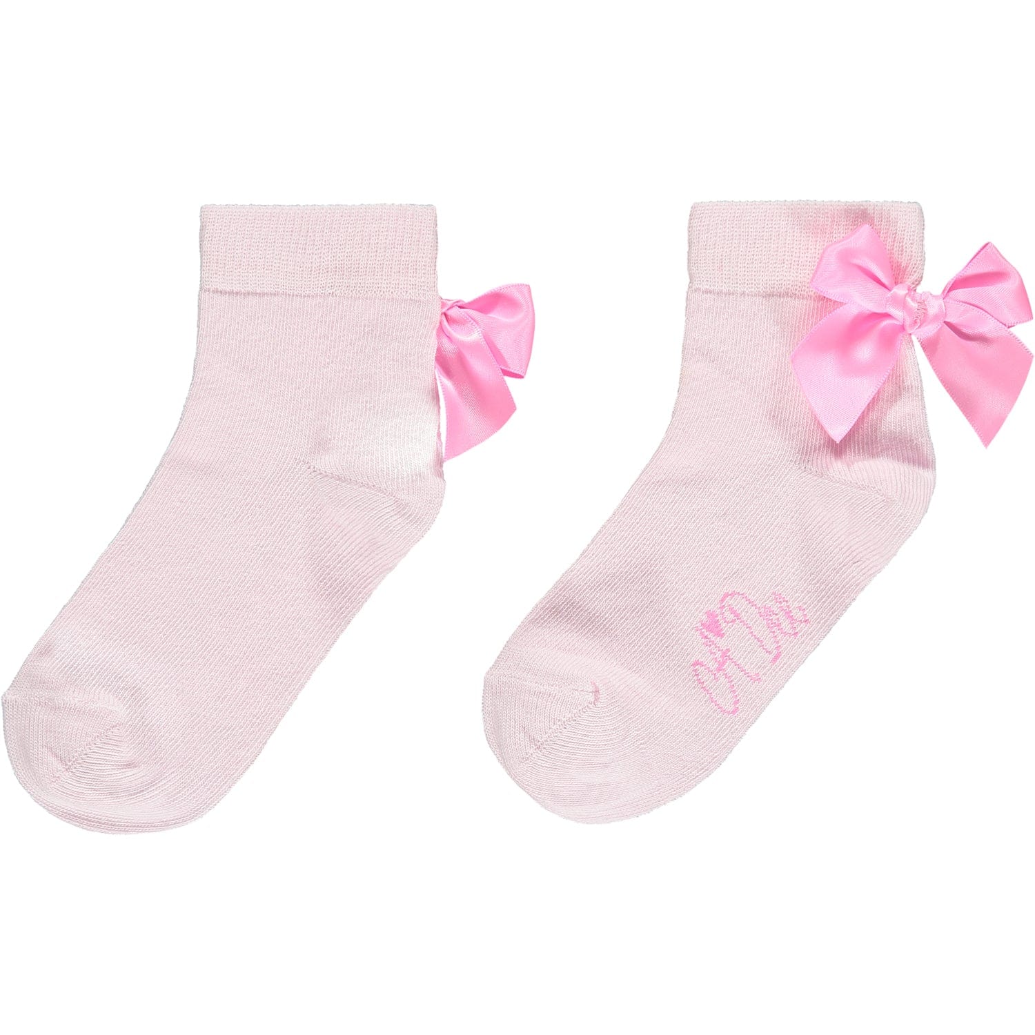 A DEE - Peony Dreams Alaia  Bow Ankle Socks - Pink