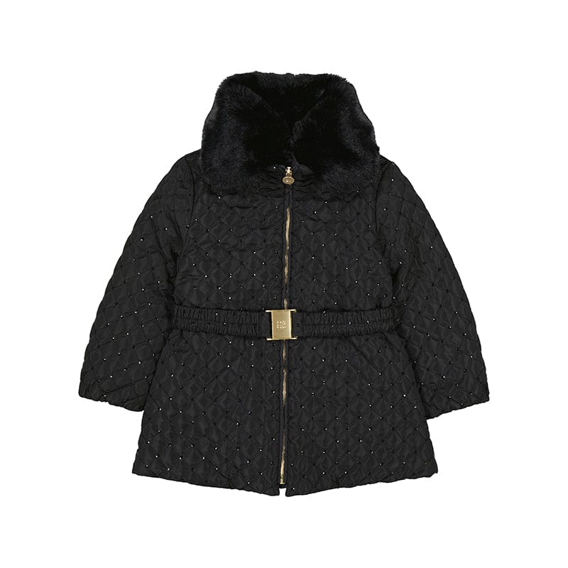 ABEL & LULA - Sequin Padded Jacket - Black