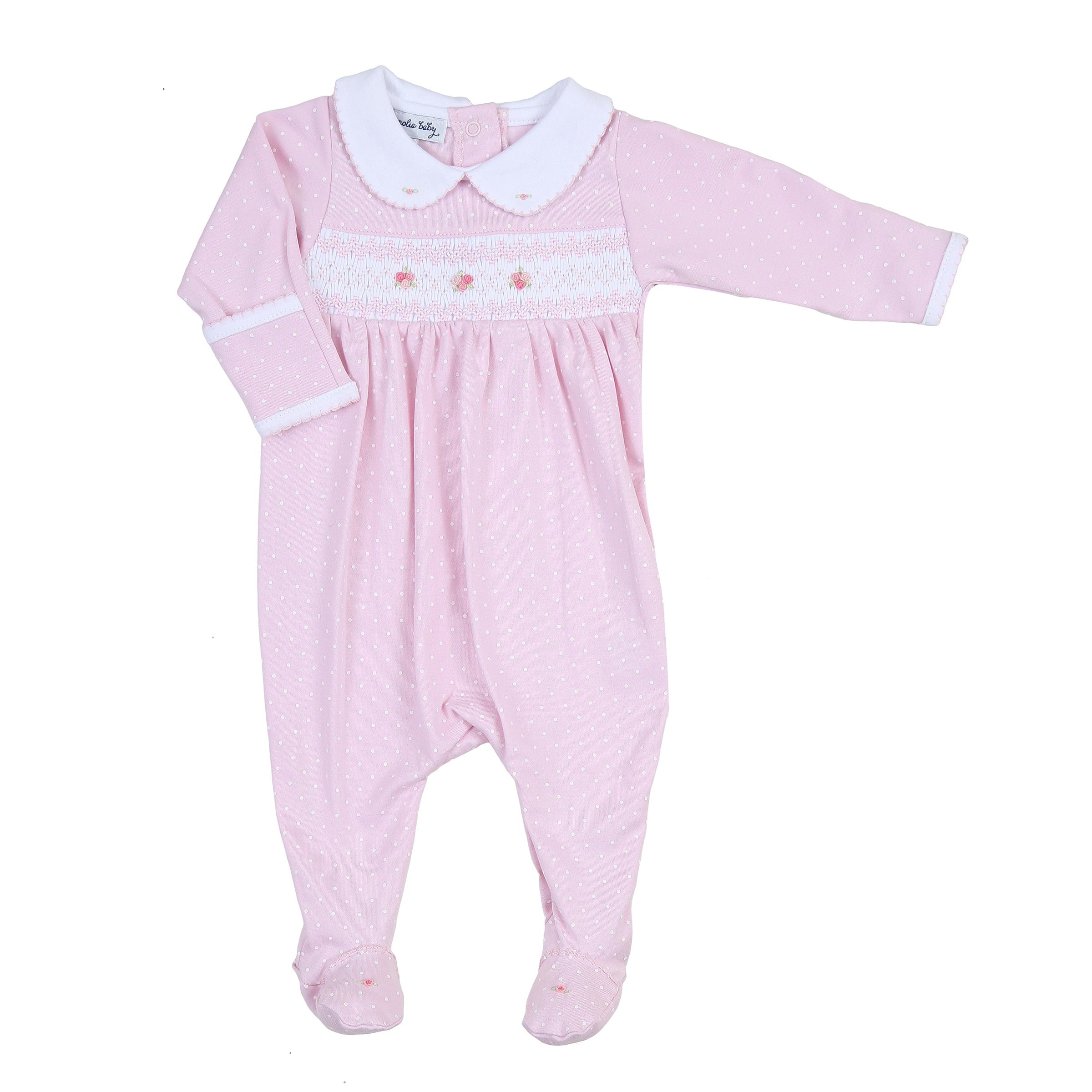 MAGNOLIA BABY - Layla Smocked Three Piece Set  - Pink