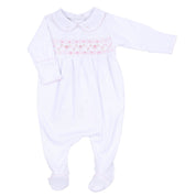 MAGNOLIA BABY - Molly Smocked Three Piece Babygrow Set - Pink