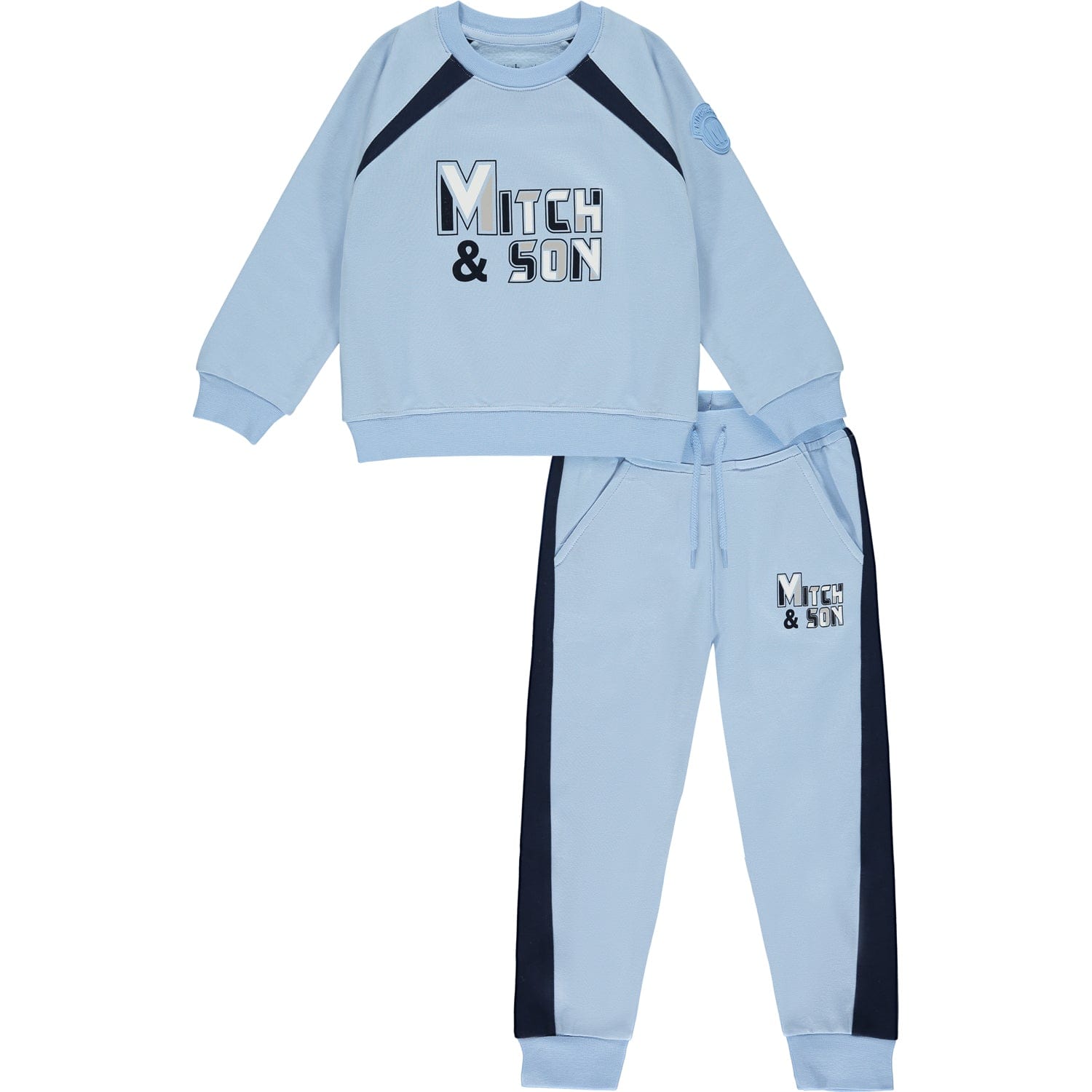 MITCH & SON - Patrick Logo Graphic Sweatshirt Set - Light Blue