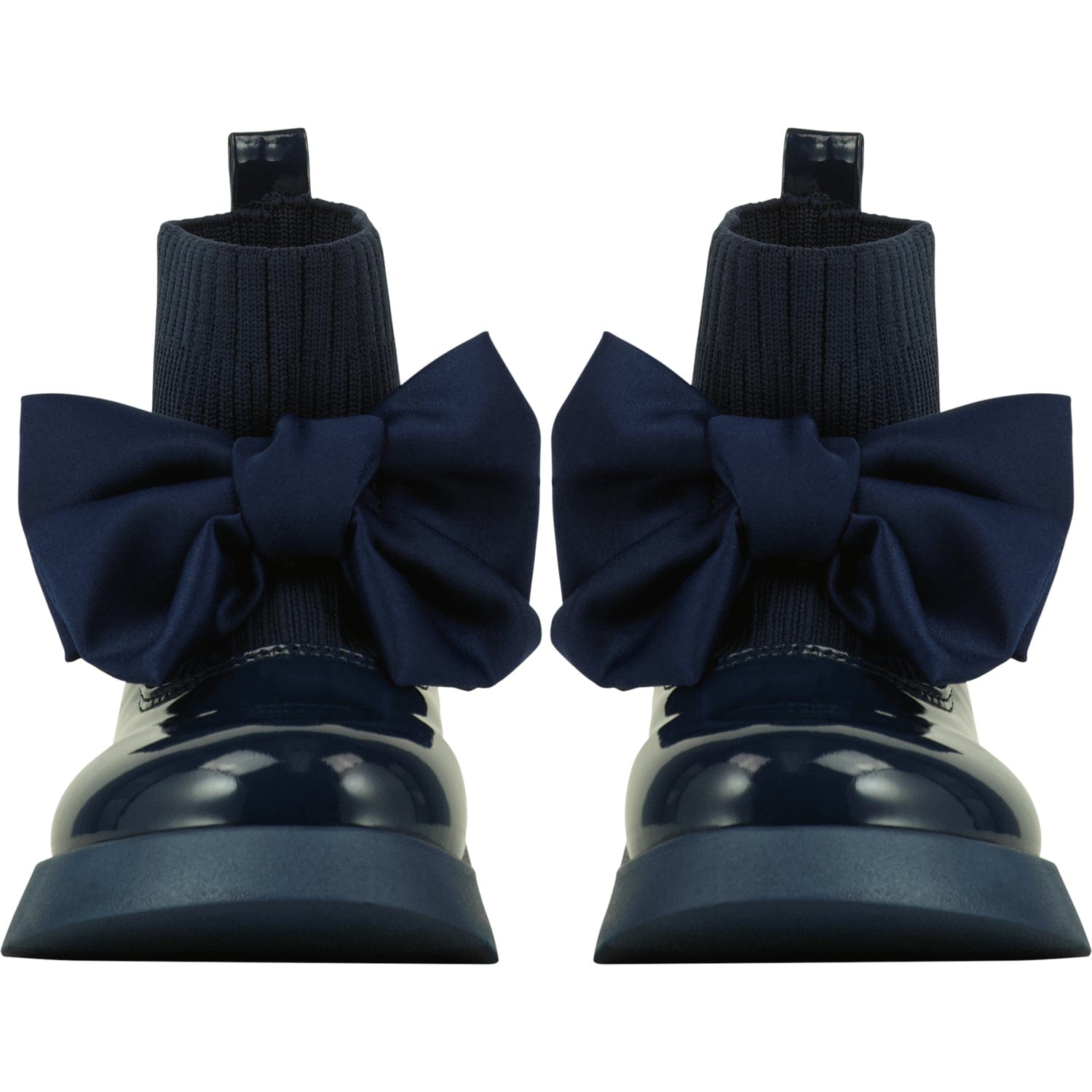 A DEE - Back To School Mary Jane Sock Wellington - Navy