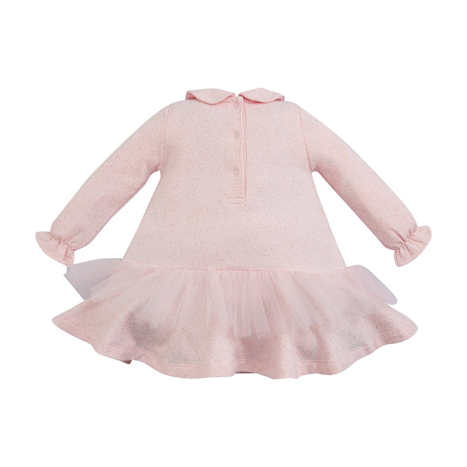 LITTLE A - Check Me Out Ellie Lurex Sweat Dress - Pink