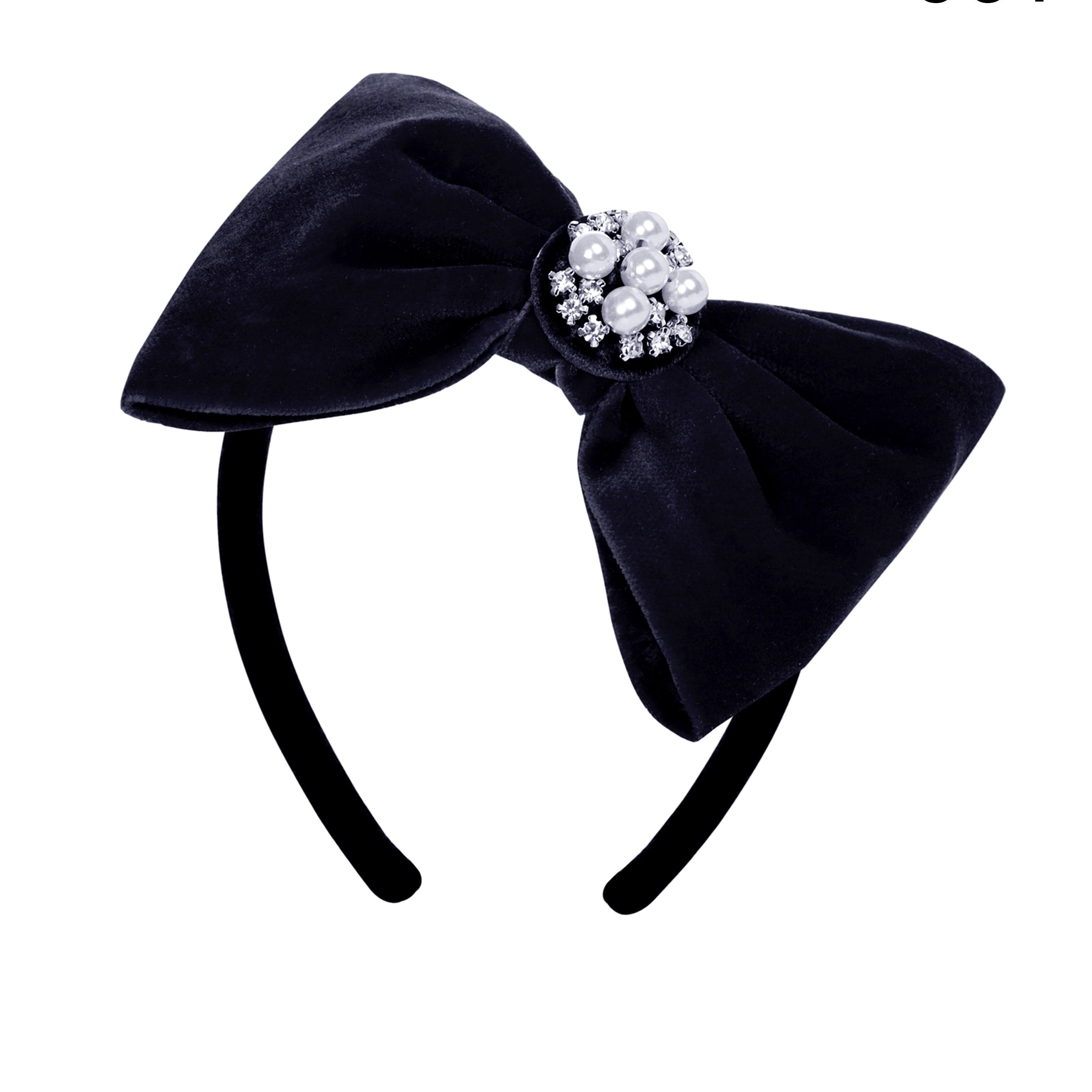 BALLOON CHIC - Velvet Hairband - Navy