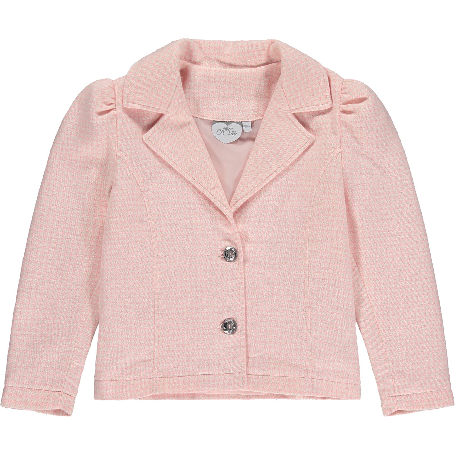 A DEE - Peony Dreams Aria Houndstooth Blazer - Pink