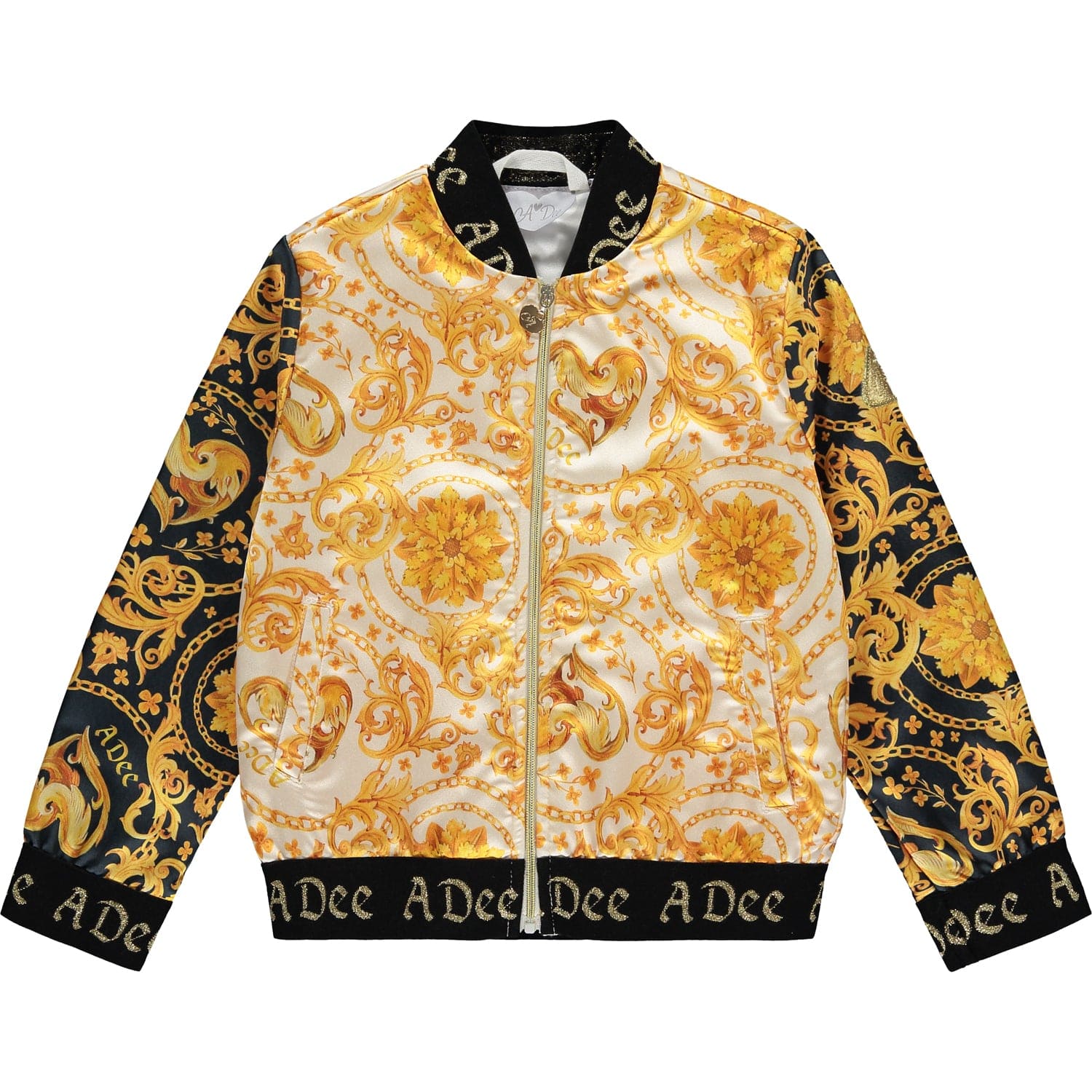 A DEE - Baroque Love Beyoncé Baroque Bomber - Black